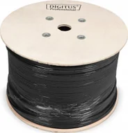 Kable miedziane - Digitus Kabel teleinformatyczny U/UTP kat.6 PE zewnętrzny suchy czarny Fca DK-1611-V-5-OD /500m/ - miniaturka - grafika 1