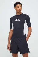 Koszulki męskie - Quiksilver t-shirt męski kolor czarny z nadrukiem T-SHIRT DO PŁYWANIA - miniaturka - grafika 1