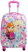 Walizki - KRAINA LODU WALIZKA NA KÓLKACH DLA DZIECI ANNA ELSA SAMOLOTU KABINOWA - miniaturka - grafika 1