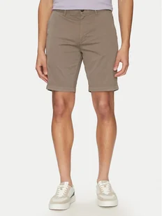 BOSS Szorty materiałowe 50536723 Beżowy Slim Fit - Spodenki męskie - miniaturka - grafika 1