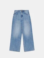 Spodnie damskie - Mohito - Jeansy wide leg - niebieski - miniaturka - grafika 1