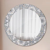 Lustra - Lustro dekoracyjne okrągłe Geometryczne ornamenty - miniaturka - grafika 1