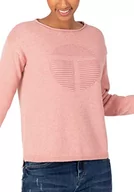 Swetry damskie - Timezone Damski sweter Fancy Knit, różowy beżowy melanż, L - miniaturka - grafika 1