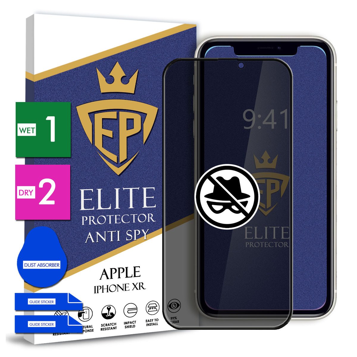 Szkło Prywatyzujące Na Telefon Apple Iphone Xr Hartowane 9H Cały Ekran 5D
