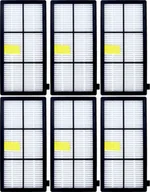 Filtry do odkurzaczy - Wymienny filtr Hepa 6 sztuk Do odkurzacza Irobot Roomba seria 800 / 900 805 865 870 871 876 880 960 965 966 980 Filtry do odkurzaczy, akcesoria Do Roomba - miniaturka - grafika 1