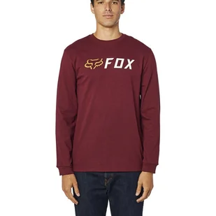 KOSZULKA FOX Z DŁUGIM RĘKAWEM APEX CRANBERRY - Koszulki męskie - miniaturka - grafika 1
