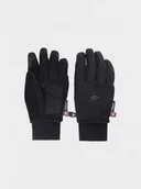 Rękawiczki - Męskie rękawice narciarskie Primaloft Silver 4F 4FWAW24AFGLM153 - czarne - miniaturka - grafika 1