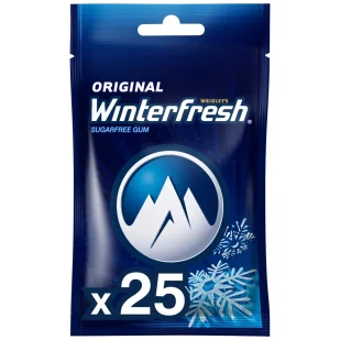 Winterfresh ORGINAL - 25 DRAŻETEK - Gumy do żucia, lizaki, dropsy - miniaturka - grafika 1