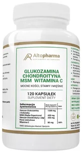 AltoPharma, Glukozamina Chondroityna MSM Witamina C, 120 kaps. - Witaminy i minerały - miniaturka - grafika 1