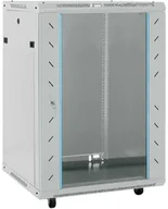 Szafy rack - vidaXL Szafa sieciowa z przechowywaniem Szary 60 x 60 x 80 cm Stal - miniaturka - grafika 1