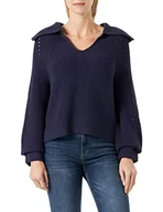 Swetry damskie - TOM TAILOR Damski sweter 1035297, 11331 - Atlantic Ocean Blue, XL - miniaturka - grafika 1