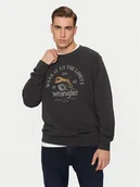 Bluzy męskie - Wrangler Bluza 112357385 Czarny Regular Fit - miniaturka - grafika 1