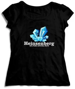 Koszulka - Breaking Bad Heinsenberg 99% Pure Crystal Meth Serial - Gadżety dla niej i dla niego - miniaturka - grafika 1