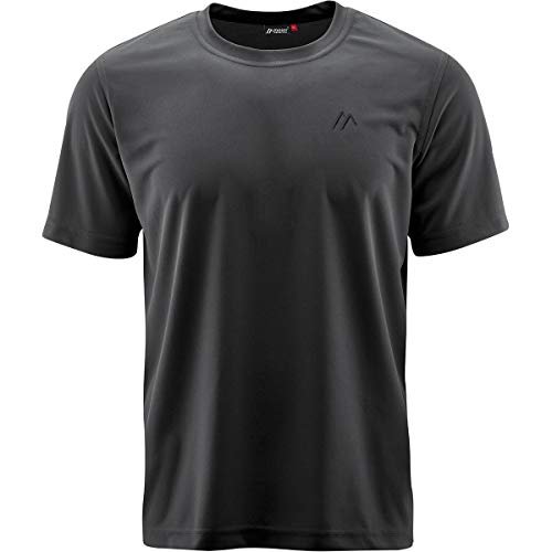 Maier Sports Walter, męska koszulka funkcyjna z okrągłym dekoltem na wędrówki i czas wolny, technologia dryprotec, oddychająca, chip NFC dla łatwego recyklingu