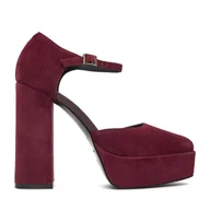 Czółenka - Czółenka Eva Minge EO-NIKI-E340-70H Bordowy - miniaturka - grafika 1