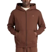 Bluzy męskie - Bluza męska New Balance MJ53506ABJ - brązowa - miniaturka - grafika 1