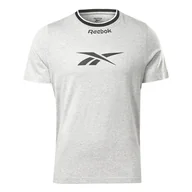 Koszulki męskie - Męska Koszulka z krótkim rękawem REEBOK RI ARCH LOGO VECTOR TEE HS9430 – Szary - miniaturka - grafika 1