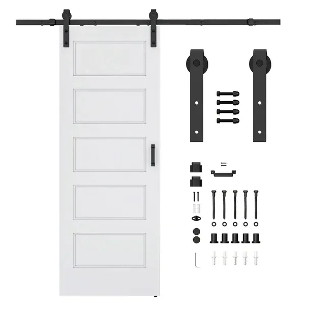 HOMEDOORS Drzwi wewnętrzne przesuwne Monaco 3,5 cm grube 90 Loftowe białe