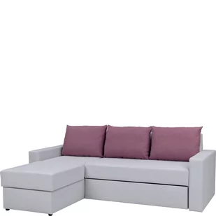 Narożnik z Funkcją Spania i Pojemnikiem Domino Lewy GIB Meble Tkanina Cashmere 22, Tkanina Cashmere 14 - Narożniki - miniaturka - grafika 1