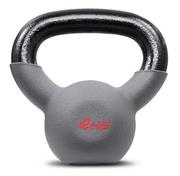 Kettlebell - Hop-Sport, Odważnik kettlebell żeliwny, 4kg, szary - miniaturka - grafika 1