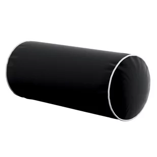 Dekoria.pl Dekoria.pl Poduszka wałek prosty z lamówką głęboka czerń 16 × 40 cm Velvet 184-704-17 - Poduszki dekoracyjne - miniaturka - grafika 1