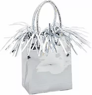 Balony i akcesoria - Obciążnik do balonów Mini torebka prezentowa srebrna - 178 g - miniaturka - grafika 1