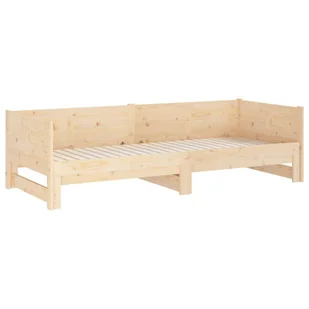 Lumarko Łóżko rozsuwane, lite drewno sosnowe, 2x(80x200) cm - Łóżka - miniaturka - grafika 9