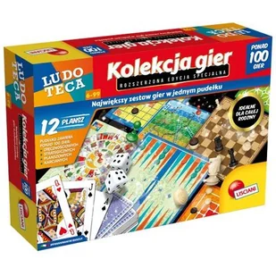 Lisciani Giochi Zestaw 100 gier Ludoteca 304-PL68791 - Gry planszowe - miniaturka - grafika 1
