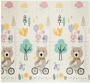 Mata piankowa edukacyjna Miś Odkrywa Miasto 180cm x 200cm - Maty piankowe - miniaturka - grafika 1