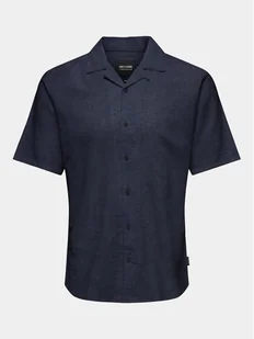 Only & Sons Koszula Caiden 22025116 Granatowy Slim Fit - Koszule męskie - miniaturka - grafika 1