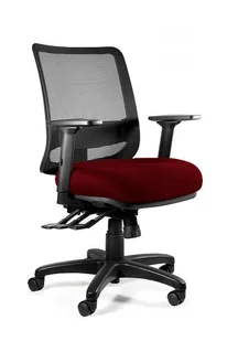 Fotel biurowy, krzesło biurowe Fotel ergonomiczny, biurowy, Saga Plus M, deepred - Fotele i krzesła biurowe - miniaturka - grafika 1
