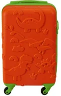 Walizki - WALIZKA PODRÓŻNA KABINOWA 18 CALI PROWORLD KID - POMARAŃCZOWY DINO - miniaturka - grafika 1