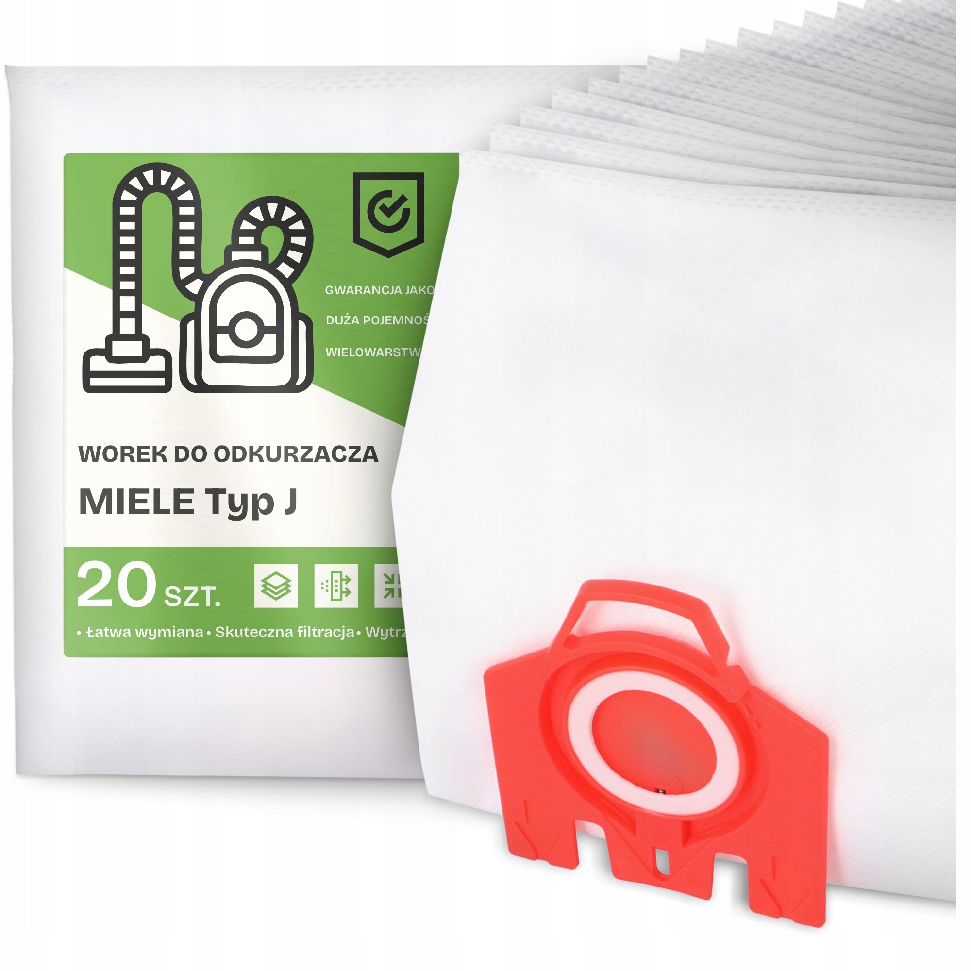20x Worek do Odkurzacza Miele Typ J Syntetyczny Duży Torba Mocny Worki G9