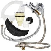 Pozostałe akcesoria fryzjerskie - Armatura do myjni fryzjerskiej wąż bateria gniazdo - miniaturka - grafika 1