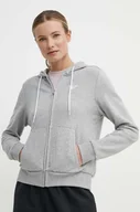 Bluzy damskie - Reebok bluza damska kolor szary z kapturem melanżowa 100071708 - miniaturka - grafika 1