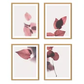 Ramki na zdjęcia - Zestaw Ramek Drewnianych - Galeria Ramek Jasny Brąz Na 4 Zdjęcia - miniaturka - grafika 1