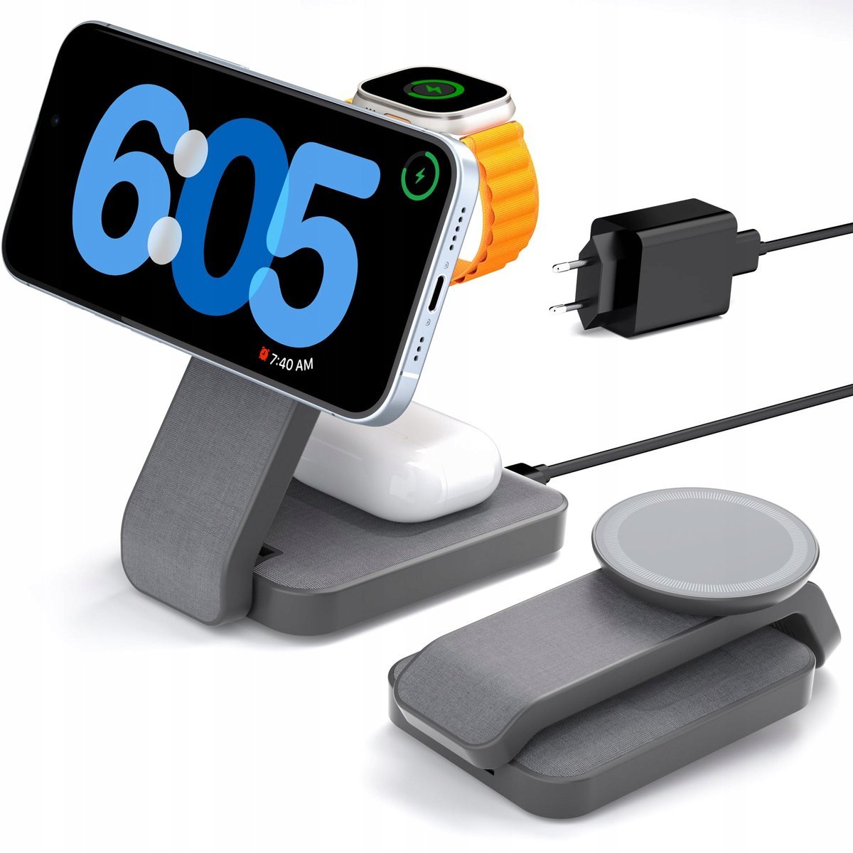 Stacja Ładowania Eazpower 3W1 Magsafe Iphone Apple Watch Airpods