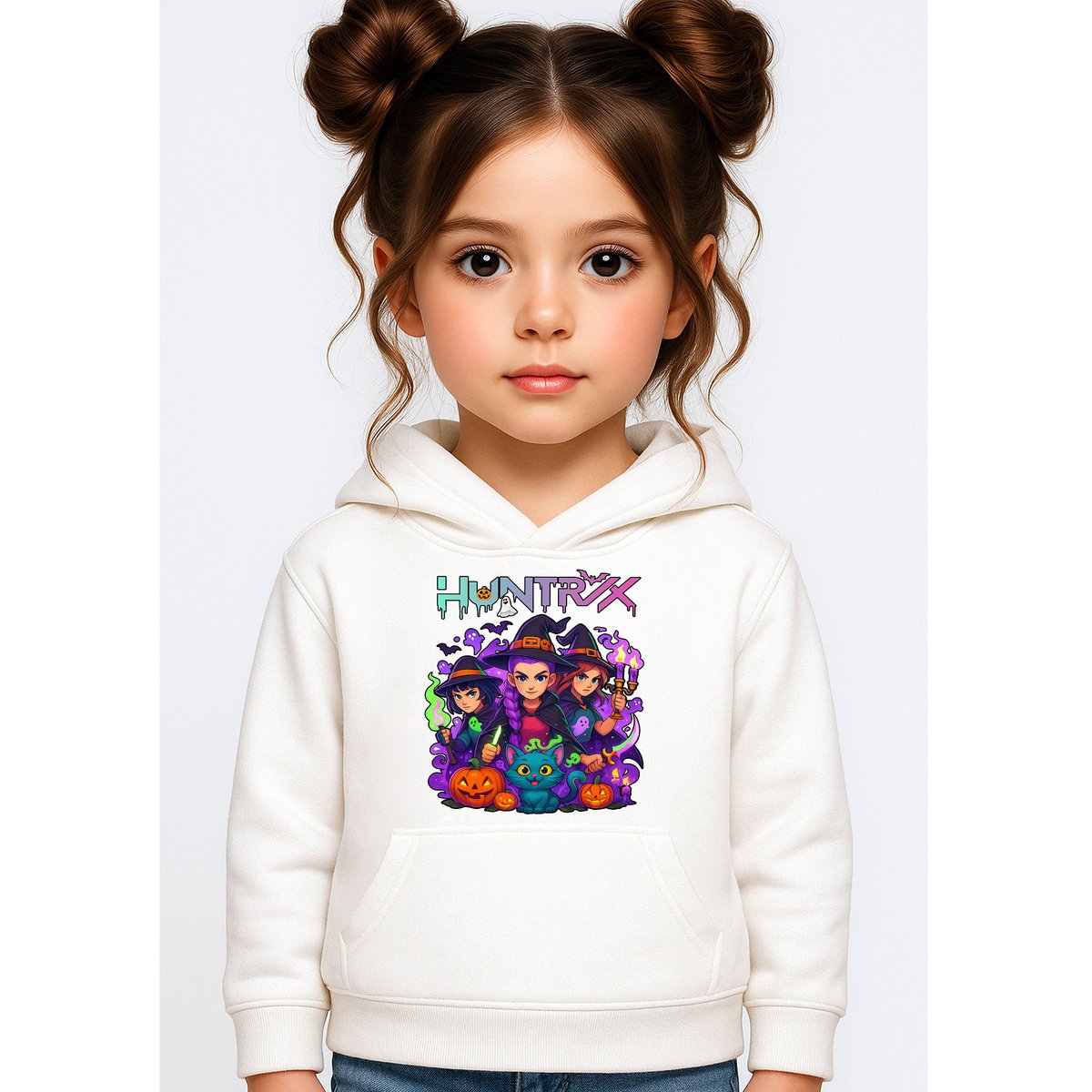 BLUZA DZIECIĘCA HUNTRIX HALLOWEEN 110-116 Z KAPTUREM BAWEŁNIANA JAKOŚĆ