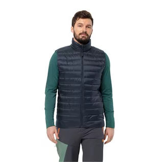 Kamizelki męskie - Męska kamizelka puchowa Jack Wolfskin PILVI DOWN VEST M night blue - XXXL - grafika 1