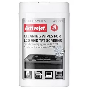 ***ActiveJet ActiveJet AOC-302 Chusteczki do matryc LCD/TFT 100szt - Środki czyszczące do komputerów - miniaturka - grafika 1