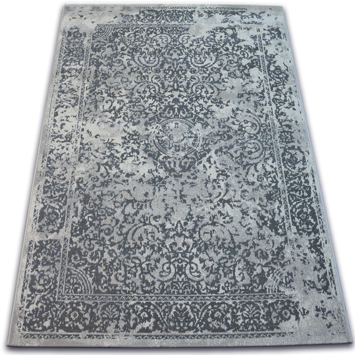 Dywan Vintage 22208/356 rozeta klasyczny szary 140x200 cm