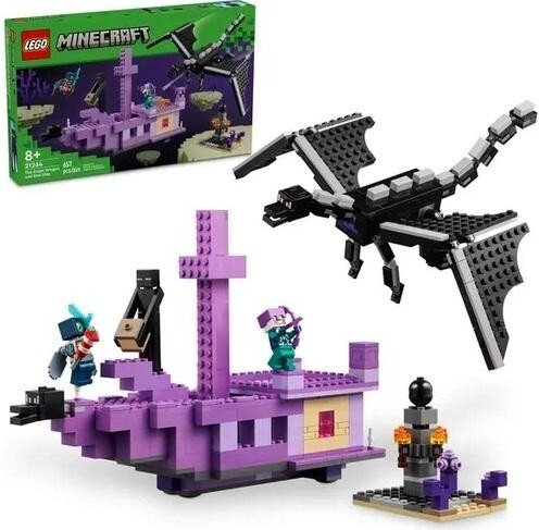 LEGO MINECRAFT 21264 3szt Smok kresu i statek..