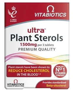 Vitabiotics Ultra Plant Sterols 1500mg Suplement Diety 30 Tabletek - Układ pokarmowy - miniaturka - grafika 1