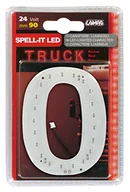 Akcesoria motoryzacyjne - Lampa 98965 naklejka cyfrowa 0, 24 V, czerwona dioda LED - miniaturka - grafika 1