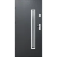 Drzwi zewnętrzne - O.K.DOORS Drzwi stalowe zewnętrzne wejściowe Diana 2 antracytowe 90 lewe - miniaturka - grafika 1