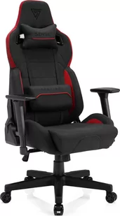 SENSE7 SENSE7 fotel gamingowy Sentinel tkanina czarno czerwony - Fotele gamingowe - miniaturka - grafika 1