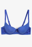 Biustonosze - Granatowy Biustonosz z Efektem Push Up Dimaries - Born2be - miniaturka - grafika 1