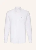 Koszule męskie - Lacoste Koszula Oxford Regular Fit weiss - LACOSTE - miniaturka - grafika 1