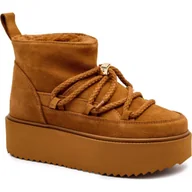 Śniegowce damskie - INUIKII Śniegowce CLASSIC LOW PLATFORM zamsz - miniaturka - grafika 1