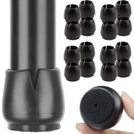 Krzesła - Nakładki Silikonowe Na Nogi Krzesła Z Filcem 16 Szt. Czarne Ochronne Nasadki 17-21 mm - miniaturka - grafika 1